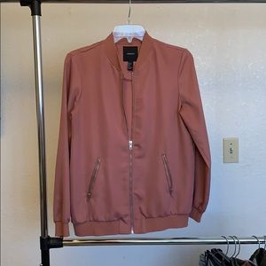 Blush pink zip up jacket